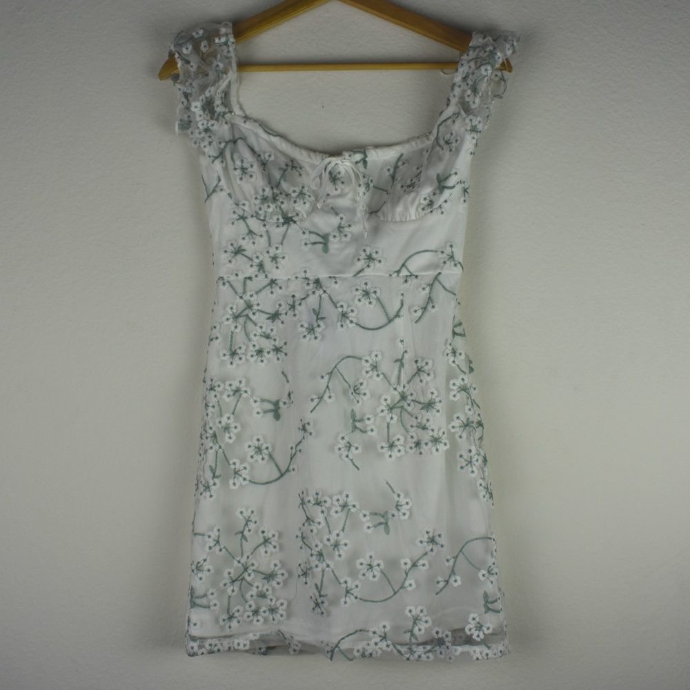 Princess Polly Caleigh White Floral Mini Dress